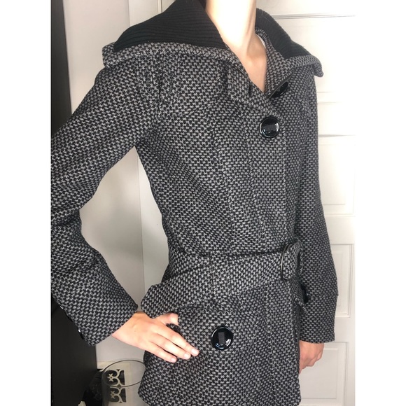 Wool Poly blend Peacoat - Picture 1 of 14